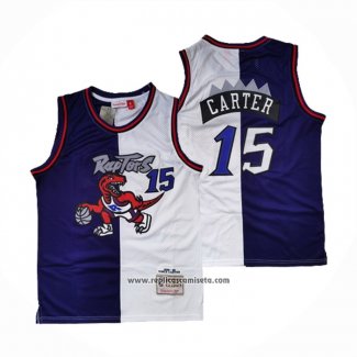 Camiseta Toronto Raptors Vince Carter #15 Split Edition Violeta Blanco