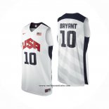 Camiseta USA 2012 Kobe Bryant #10 Blanco