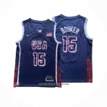 Camiseta USA 2024 Devin Booker #15 Azul1