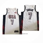 Camiseta USA 2024 Kevin Durant #7 Blanco