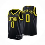 Camiseta Utah Jazz Talen Horton-Tucker #0 Statement 2022-23 Negro