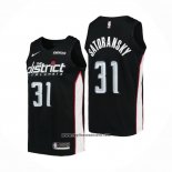 Camiseta Washington Wizards Tomas Satoransky #31 Ciudad 2018-19 Negro