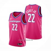 Camiseta Washington Wizards Vernon Carey Jr. #22 Ciudad 2022-23 Rosa