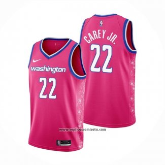 Camiseta Washington Wizards Vernon Carey Jr. #22 Ciudad 2022-23 Rosa