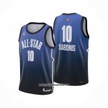 Camiseta All Star 2023 Sacramento Kings Domantas Sabonis #10 Azul