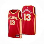 Camiseta Atlanta Hawks Bogdan Bogdanovic NO 13 Icon 2024-25 Rojo
