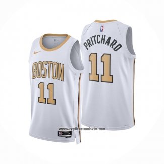 Camiseta Boston Celtics Payton Pritchard NO 11 Ciudad 2025-26 Blanco