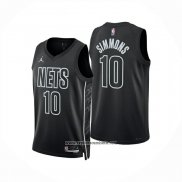 Camiseta Brooklyn Nets Ben Simmons NO 10 Statement 2025-26 Negro