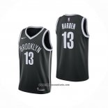 Camiseta Brooklyn Nets James Harden #13 Icon 2020-21 Negro