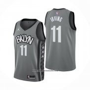 Camiseta Brooklyn Nets Kyrie Irving #11 Statement 2020 Gris