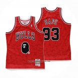 Camiseta Chicago Bulls Bape #93 Hardwood Classics Rojo