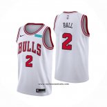 Camiseta Chicago Bulls Lonzo Ball #2 Association 2021 Blanco