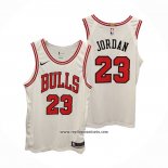 Camiseta Chicago Bulls Michael Jordan #23 Association Autentico Blanco