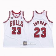 Camiseta Chicago Bulls Michael Jordan #23 Mitchell & Ness 1998 Blanco