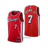 Camiseta Chicago Bulls Troy Brown JR. #7 Ciudad 2021-22 Rojo