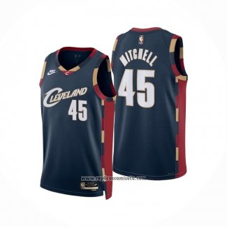 Camiseta Cleveland Cavaliers Donovan Mitchell NO 45 Classic 2025-26 Azul