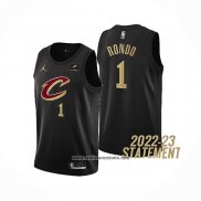 Camiseta Cleveland Cavaliers Rajon Rondo #1 Statement 2022-23 Negro