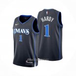 Camiseta Dallas Mavericks Jaden Hardy #1 Ciudad 2023-24 Azul