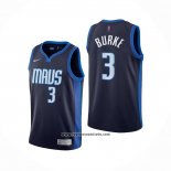Camiseta Dallas Mavericks Trey Burke #3 Earned 2020-21 Azul