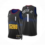 Camiseta Denver Nuggets Michael Porter JR. #1 Ciudad 2023-24 Negro