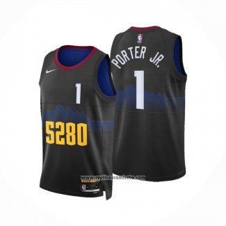 Camiseta Denver Nuggets Michael Porter JR. #1 Ciudad 2023-24 Negro