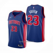 Camiseta Detroit Pistons Blake Griffin #23 Icon 2020-21 Azul