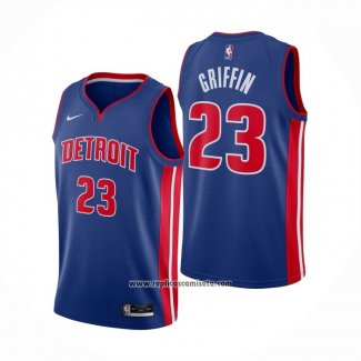 Camiseta Detroit Pistons Blake Griffin #23 Icon 2020-21 Azul