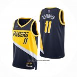 Camiseta Indiana Pacers Domantas Sabonis #11 Ciudad 2021-22 Azul