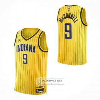 Camiseta Indiana Pacers TJ McConnell NO 9 Statement 2026-27 Oro