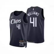 Camiseta Los Angeles Clippers Bryson Williams #41 Ciudad 2023-24 Azul