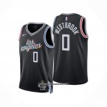 Camiseta Los Angeles Clippers Russell Westbrook #0 Ciudad 2022-23 Negro