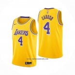 Camiseta Los Angeles Lakers Alex Caruso #4 Icon 2020-21 Amarillo