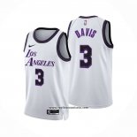 Camiseta Los Angeles Lakers Anthony Davis #3 Ciudad 2022-23 Blanco