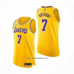 Camiseta Los Angeles Lakers Carmelo Anthony #7 Icon Autentico Amarillo