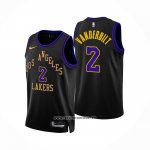 Camiseta Los Angeles Lakers Jarred Vanderbilt #2 Ciudad 2023-24 Negro