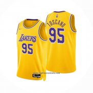 Camiseta Los Angeles Lakers Juan Toscano-Anderson #95 75th Anniversary Icon 2021-22 Amarillo