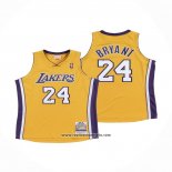 Camiseta Los Angeles Lakers Kobe Bryant #24 Mitchell & Ness Amarillo