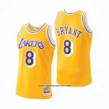 Camiseta Los Angeles Lakers Kobe Bryant #8 Hardwood Classics Throwback 1996-97 Amarillo