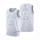 Camiseta Los Angeles Lakers LeBron James #23 MVP Blanco