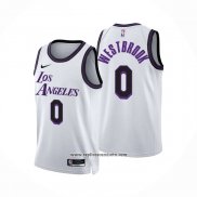 Camiseta Los Angeles Lakers Russell Westbrook #0 Ciudad 2022-23 Blanco