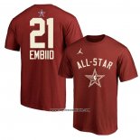Camiseta Manga Corta All Star 2024 Joel Embiid Rojo
