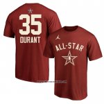 Camiseta Manga Corta All Star 2024 Kevin Durant Rojo