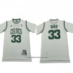 Camiseta Manga Corta Boston Celtics Larry Bird NO 33 Blanco