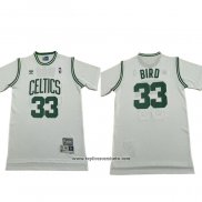 Camiseta Manga Corta Boston Celtics Larry Bird NO 33 Blanco