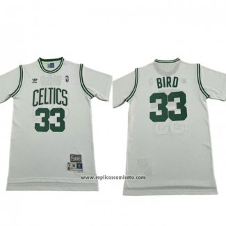 Camiseta Manga Corta Boston Celtics Larry Bird NO 33 Blanco