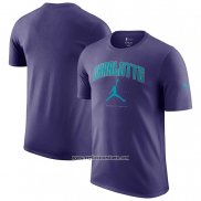 Camiseta Manga Corta Charlotte Hornets Essential Ciudad Violeta