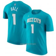Camiseta Manga Corta Charlotte Hornets Lamelo Ball Ciudad 2023-24 Verde