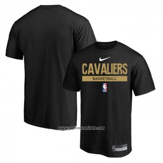 Camiseta Manga Corta Cleveland Cavaliers Practice Performance 2022-23 Negro