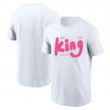 Camiseta Manga Corta Los Angeles Lakers James King Commemorative Blanco
