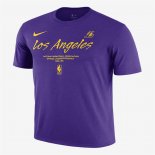 Camiseta Manga Corta Los Angeles Lakers Violeta1